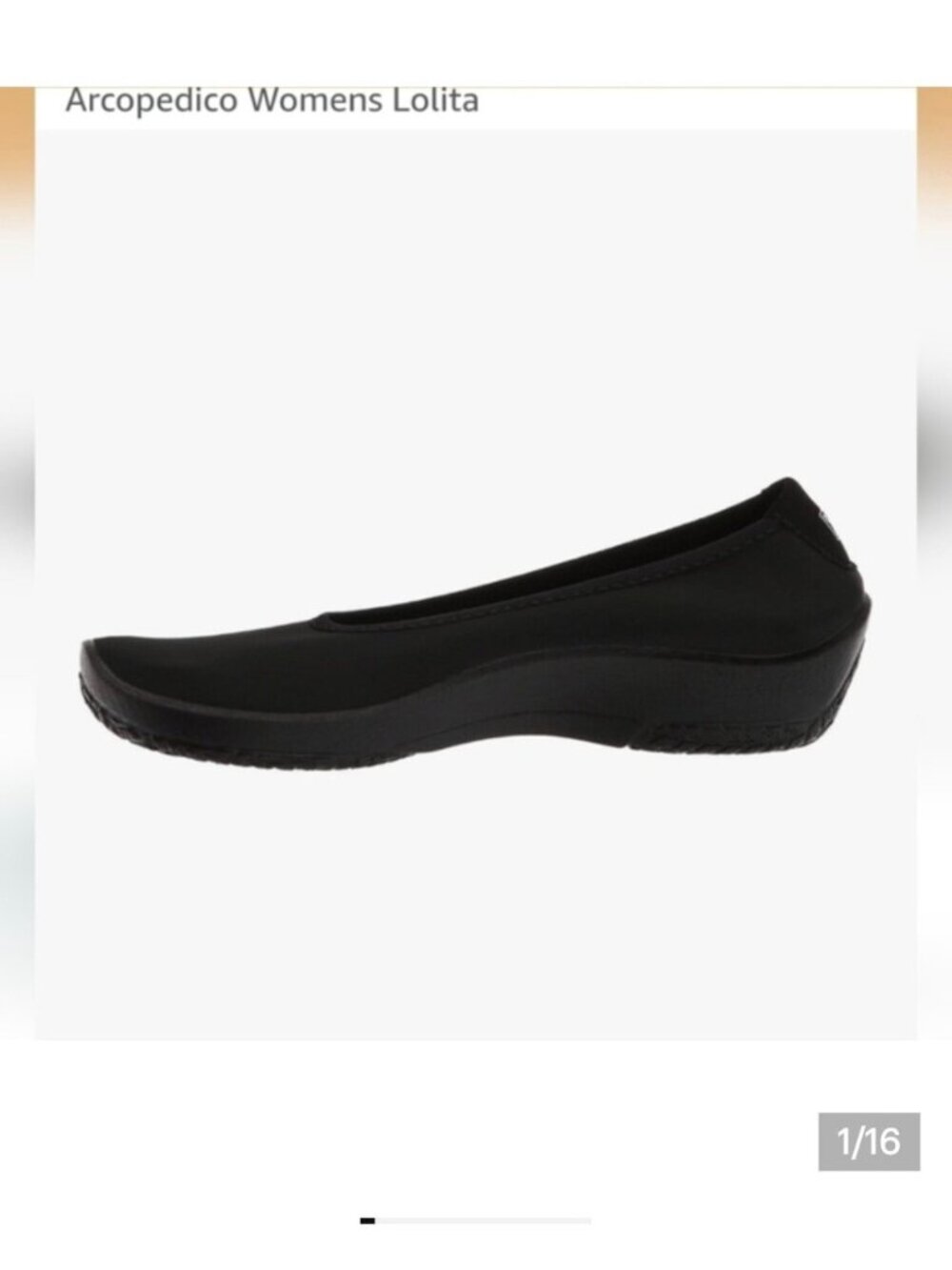 New The easy walk Arcopedico Lolita ballet Shoe Black EU Size 39